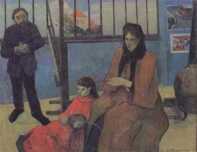 Paul Gauguin The Sudio of Schuffenecker or The Schuffenecker Family (mk07) Sweden oil painting art